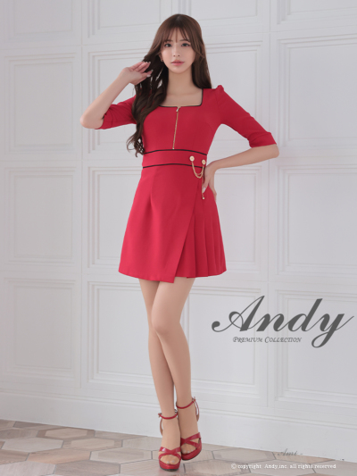 ミニドレス Andy AN-ON2823 ホワイト ミニドレス Andy AN-ON2823 ホワイト andy ドレス Andy ドレス