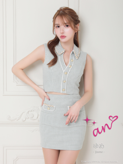 新品 定価¥27,500 ミニドレス an AOC-3643 Mint Sサイズ 新品 定価¥27,500 ミニドレス an AOC-3643 Mint Sサイズ