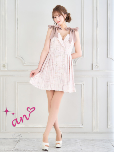 アナバ 半袖ドレス anドレス｜ [an]AOC-3702｜Andyドレス 公式通販
