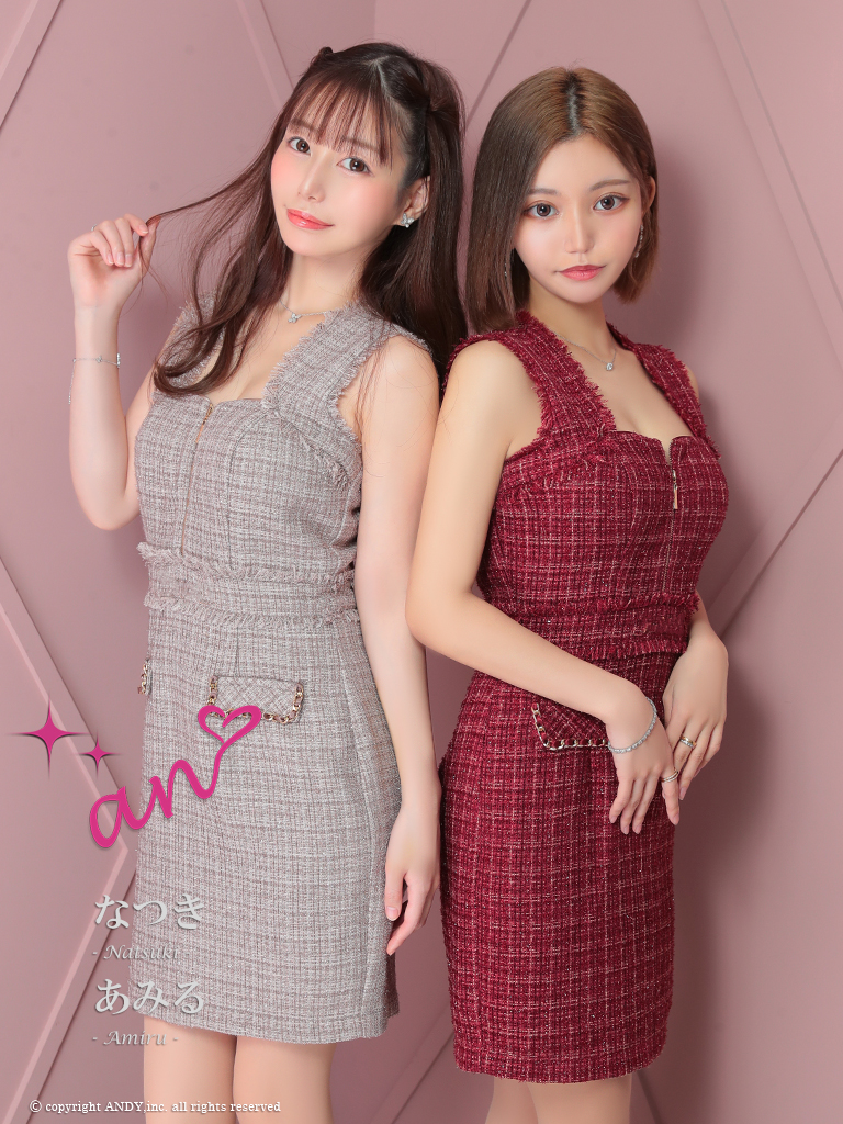 an ドレス AOC-3333 ワンピース ミニドレス Andyドレス アンドレス キャバクラ キャバ ドレス キャバドレス