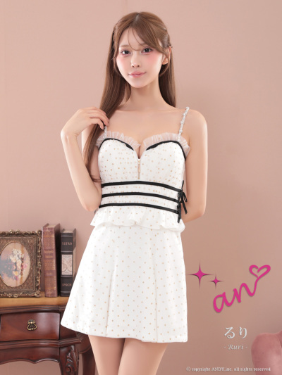 an 袖ありミニドレス｜ [an]AOC-3965｜Andyドレス 公式通販