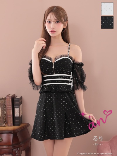 an 袖ありミニドレス｜ [an]AOC-3965｜Andyドレス 公式通販