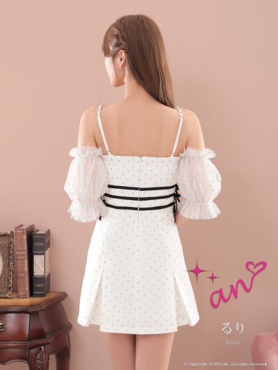 an 袖ありミニドレス｜ [an]AOC-3965｜Andyドレス 公式通販