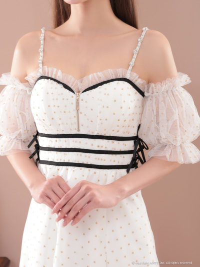 an 袖ありミニドレス｜ [an]AOC-3965｜Andyドレス 公式通販