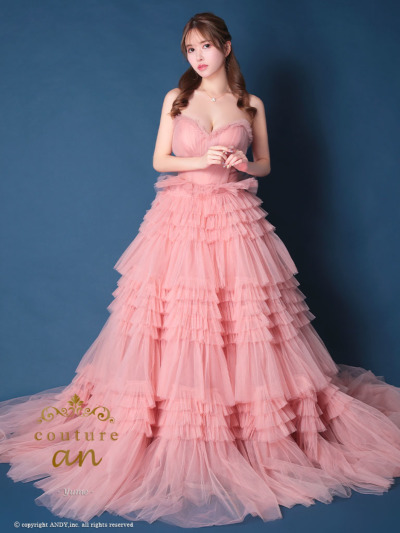 【SHO】関税込★ピンクガウンドレス couture an｜ [couture an]AOC-WD-017｜Andyドレス 公式通販