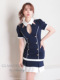 Navy�~White