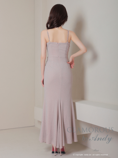GLAMOROUS・ANDYグラマラスドレス・ダスティピンクロングドレス GLAMOROUS・ANDYグラマラスドレス・ダスティピンクロングドレス