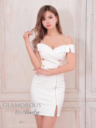 アンディ　ホワイトドレス GLAMOROUS(グラマラス)ドレス｜ [GLAMOROUS]GMS-V833｜Andy
