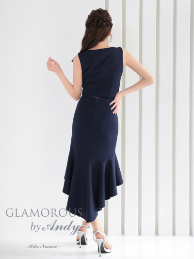 GLAMOROUS・ANDYグラマラスドレスレースバイカラードレス GLAMOROUS(グラマラス)ドレス｜ [GLAMOROUS]GMS-V855｜Andy