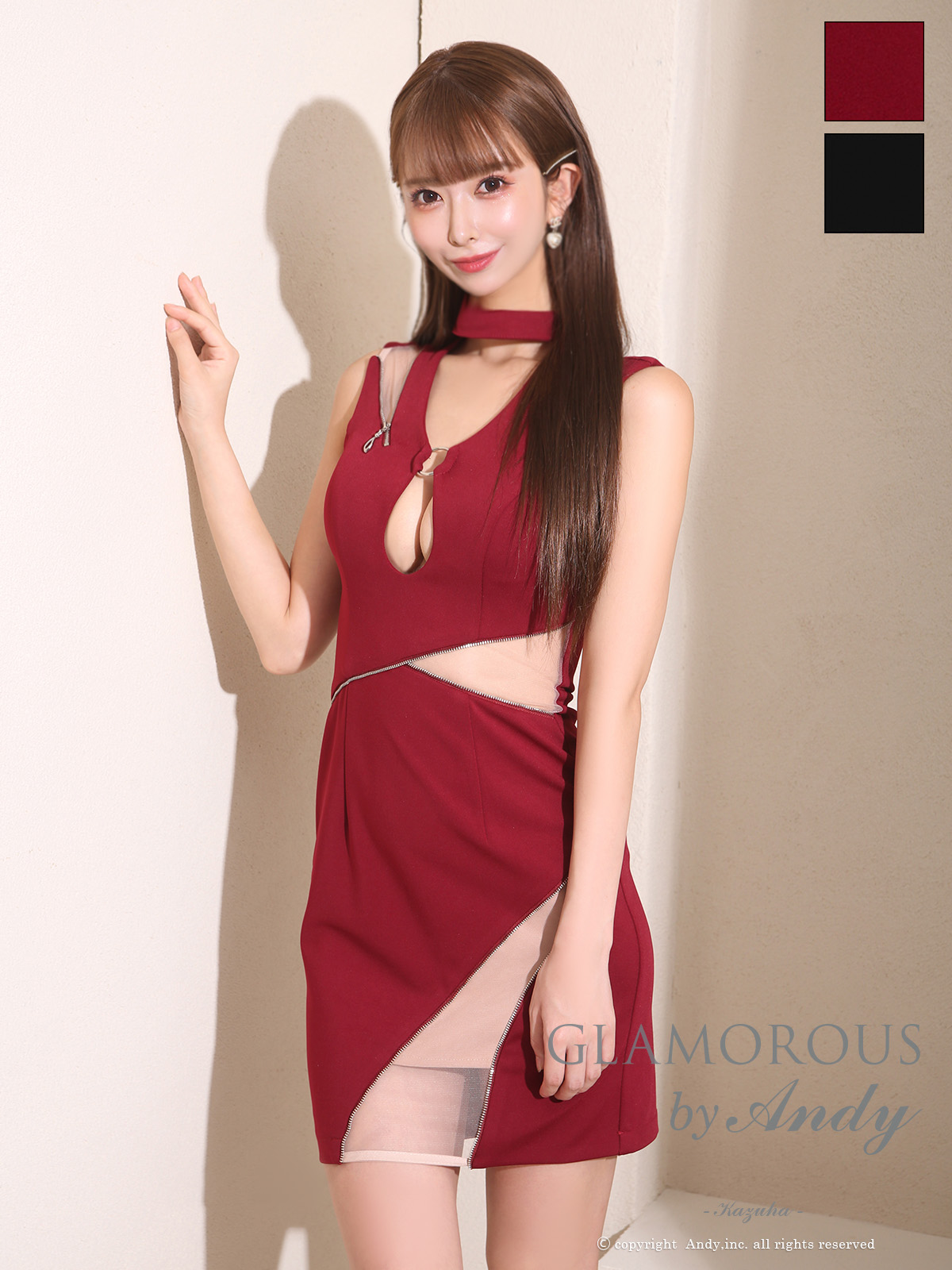 レッド｜ [GLAMOROUS]GMS-V878｜Andyドレス 公式通販